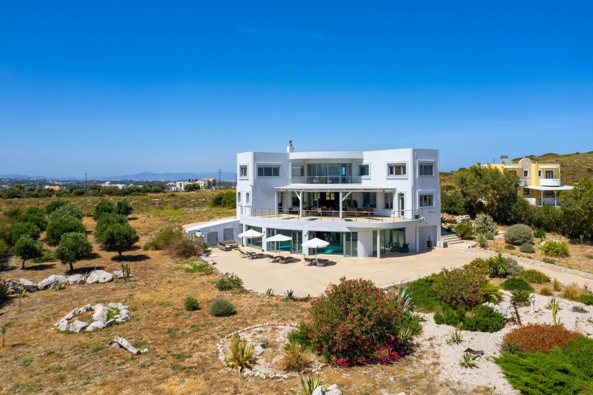 Villa Zafira - Seaview Manor With Heated Pool Kallithéa Kültér fotó